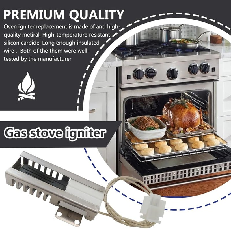 Gas Range Oven Igniter Replacement For Hotpoint GE Frigidaire Samsung Kenmore Models - Image 4